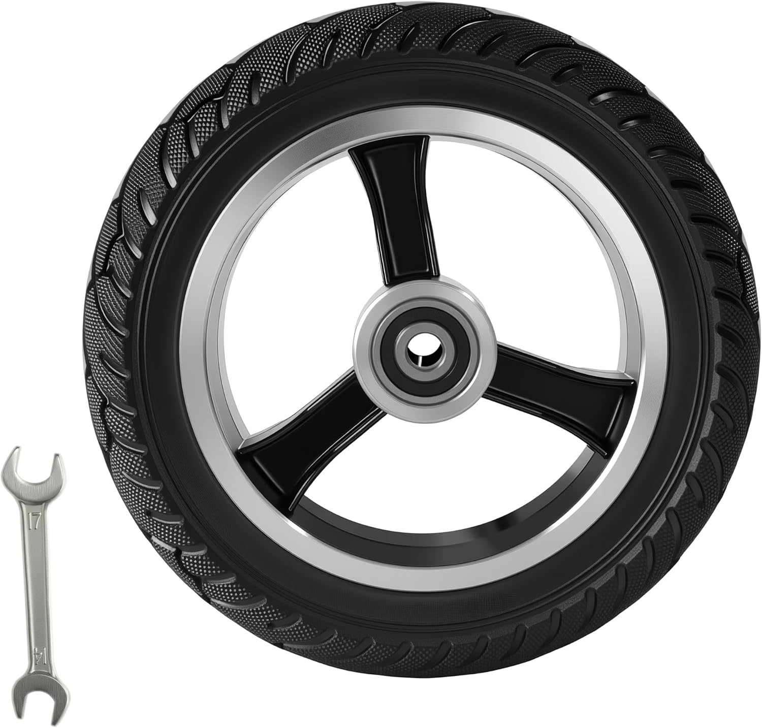PRO CAKEN 200x50 Aluminum alloy solid tire wheel with Tool for electric scooter balance car 8x2 solid wheel explosion proof puncture tubeless tire parts