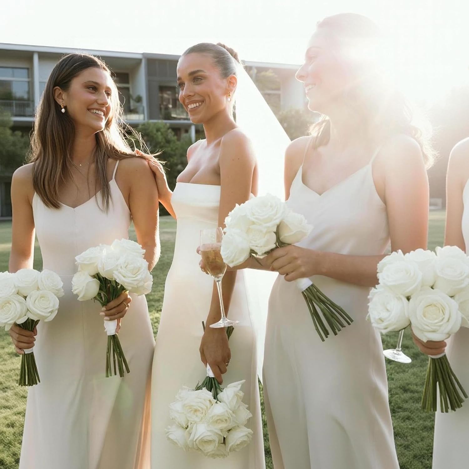 Bridesmaid Proposal Gifts Set Gold Knot Pearl Earrings for Bridesmaids Maid of Honor Matching Bridal Party Jewelry - Image 3