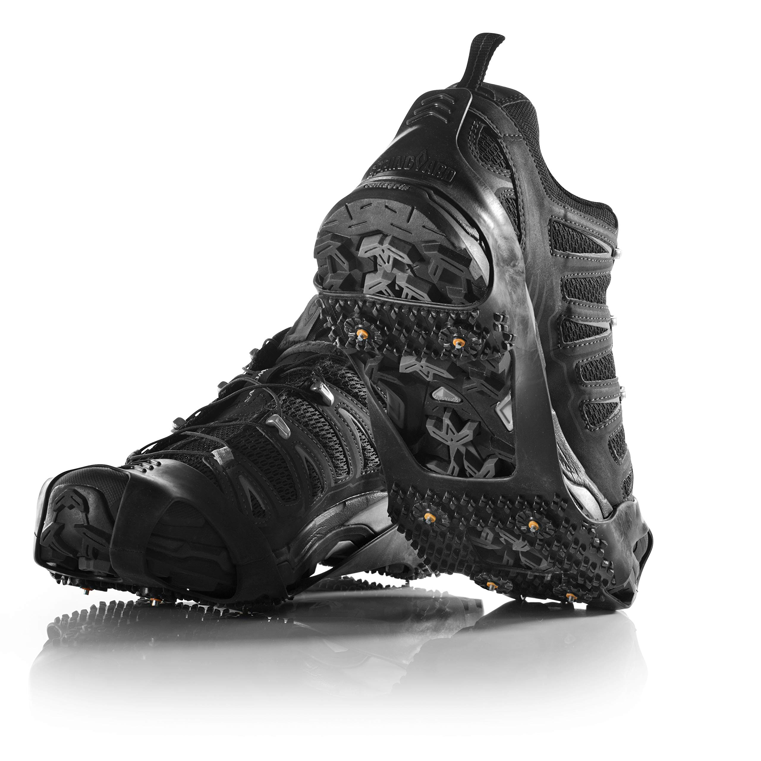SpringyardNew Easy Grip Spikes Ice & Snow, Black, Small