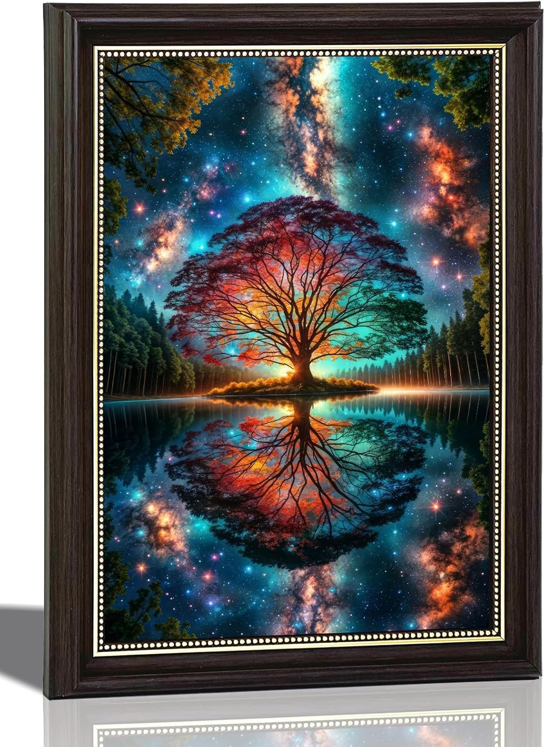 Colorful Butterfly Tree Canvas Wall Art Tree of Life Painting Picture Wall Decor Cute Butterfly Poster Print Artwork for Wall Living Room Bathroom Bedroom Home Decoration 16x24in