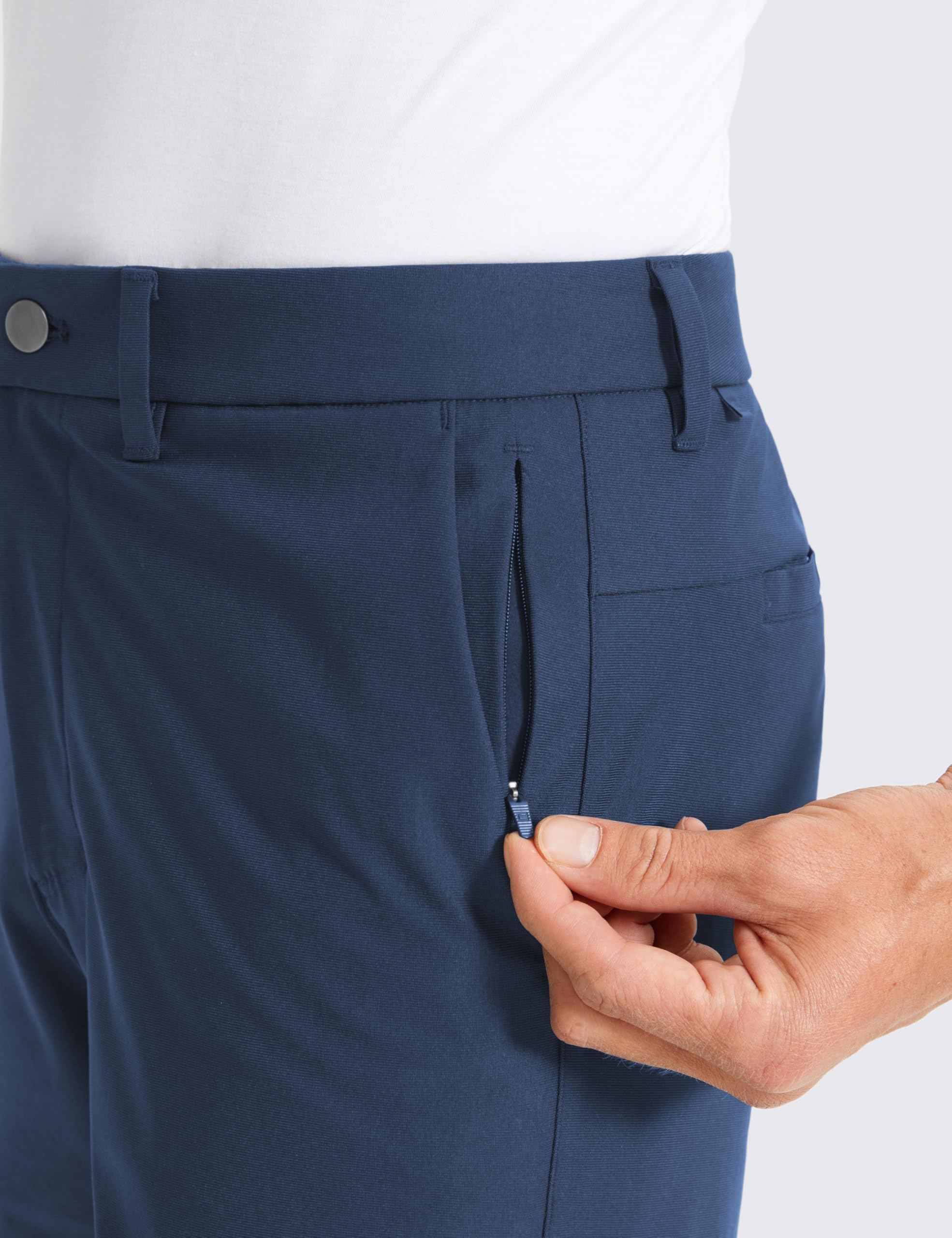 CRZ YOGA Pantaloni da Golf Comodi 86 cm Blu Elettrico 48