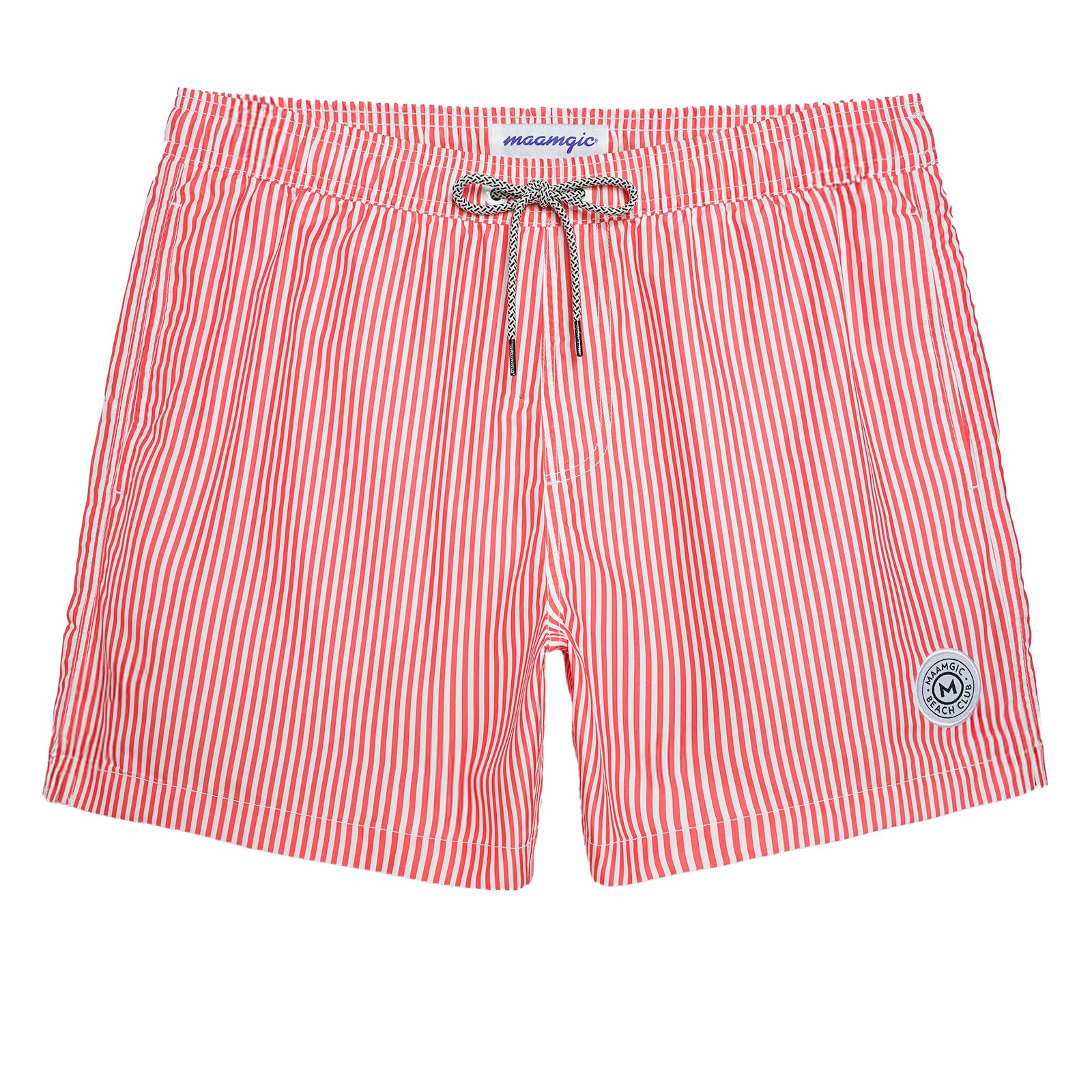 maamgic Mens Swim Trunks 5" with Mesh Lining Quick Dry Bathing Suits for Men Swim Shorts Swimwear