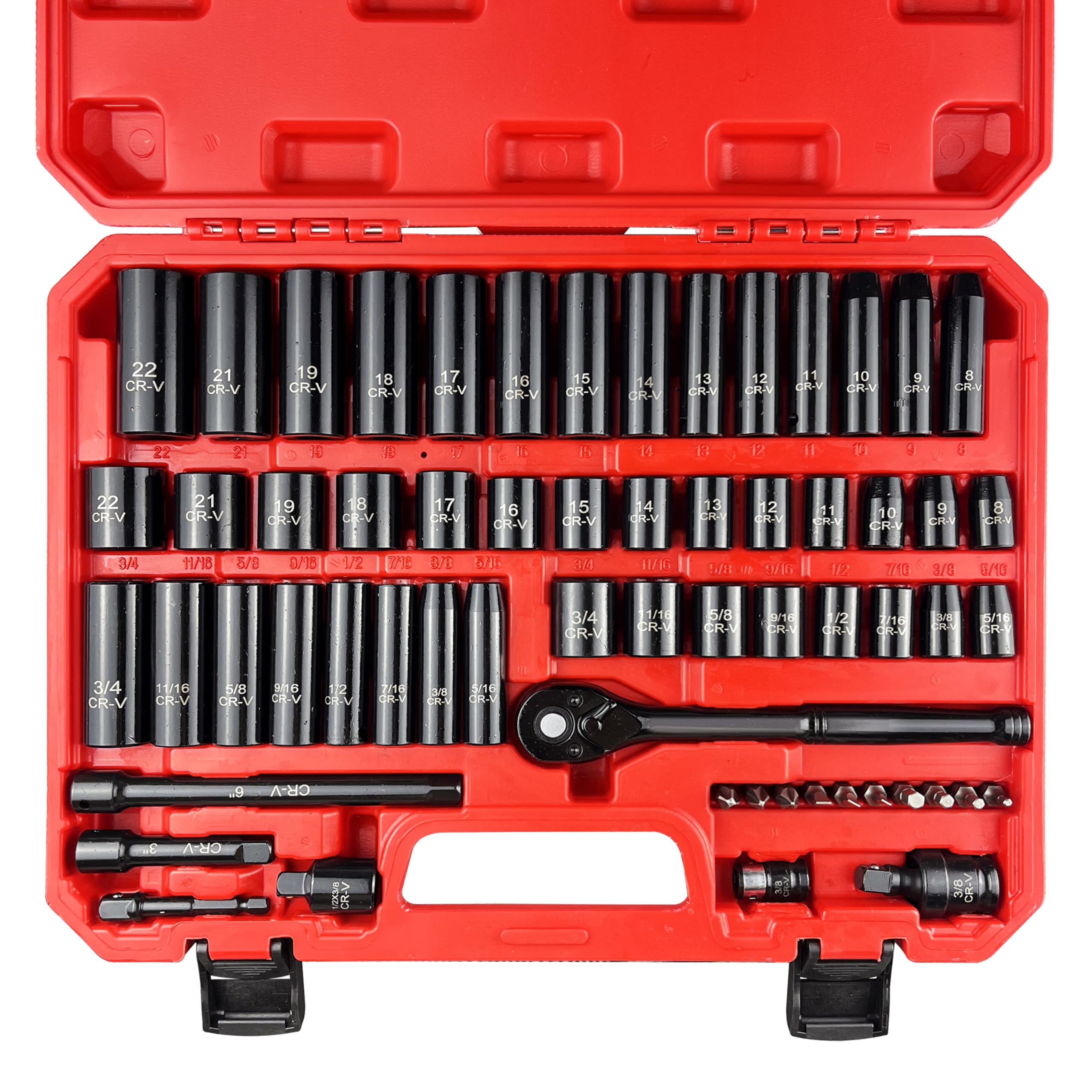 EACELIY 29pc Socket Set - Impact & Metric -9