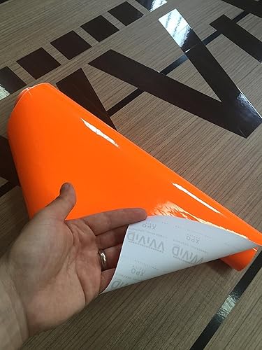 Miniatura 10 de VViViD Paquete de rollo de vinilo adhesivo de acabado brillante de 12 x 60 pulgadas con papel de transferencia oracal de 12 x 12 pulgadas (2