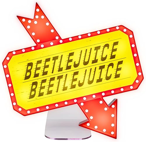 Paladone Beetlejuice Icon Accent Light  Producto oficial de la icónica película de terror retro, decoración y regalo de habitación espeluznante,