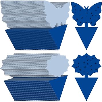 Landisun 96PCS Fruit Fly Traps Sticky Traps Fungus Gnat Traps Insect Bug Traps for Indoor Outdoor Kitchen Plants Whitefly Mosquitos Fungus Gnats Flying Insects