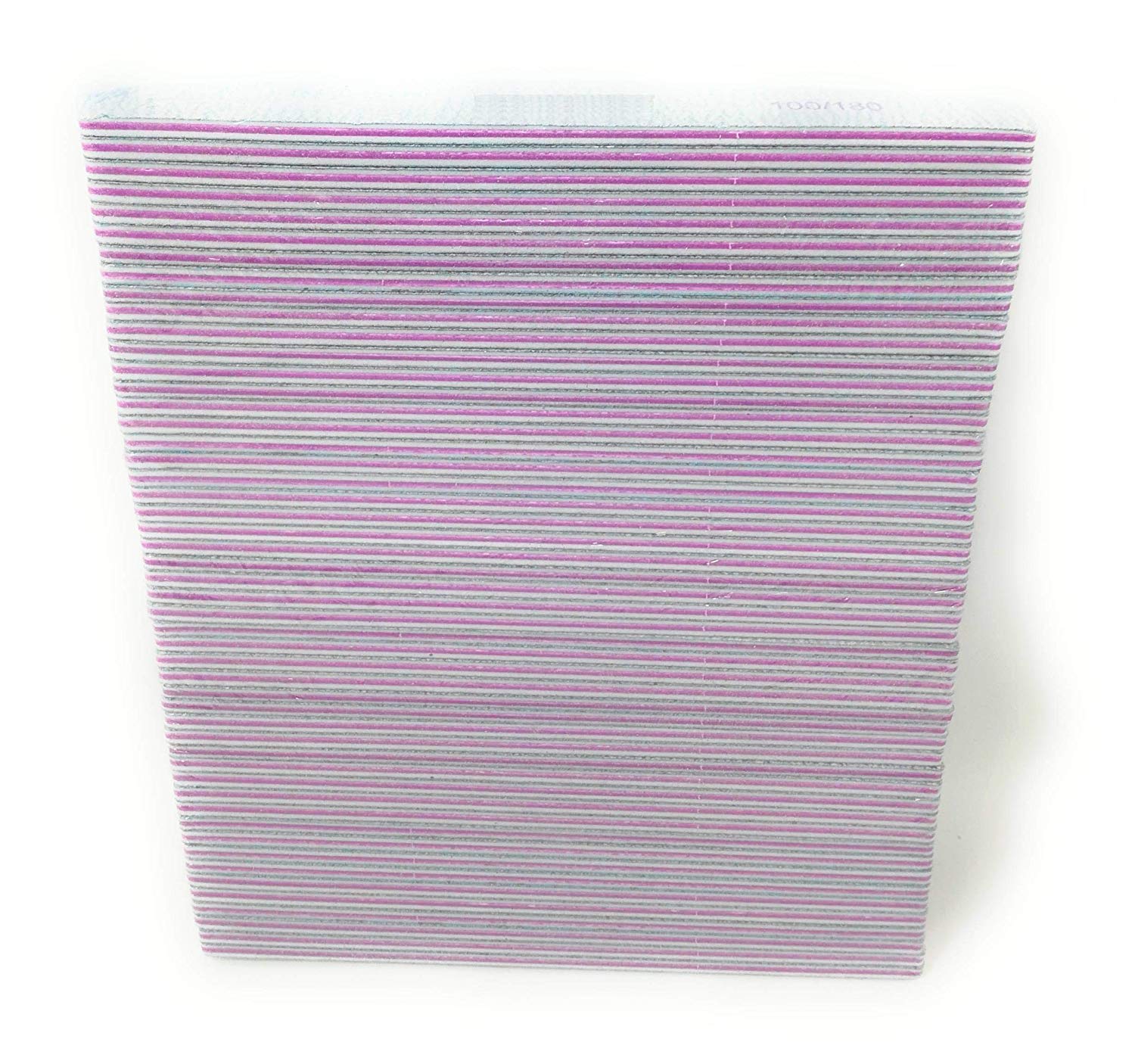 100 Lime A Mezza Luna Bilaterale Grana 100/180 Per Ricostruzione Unghie Nail Art