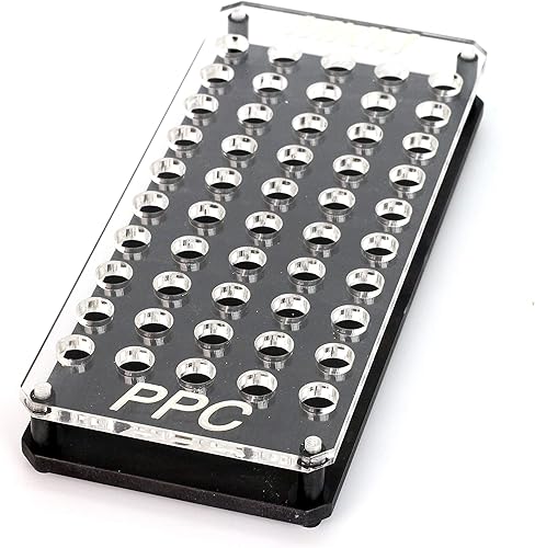 MK Machining - Paquete de 50 bandejas de acrílico modular redonda (incluye 1 parte superior y 1 inferior)