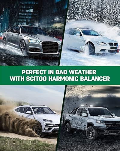 Miniatura 6 de SCITOO 1347016090 13470-16090 594-182 309-50095B 309-50033 Polea de cigüeñal equilibrador armónico para 1990-1997 para Toyota Celica 1988-19889