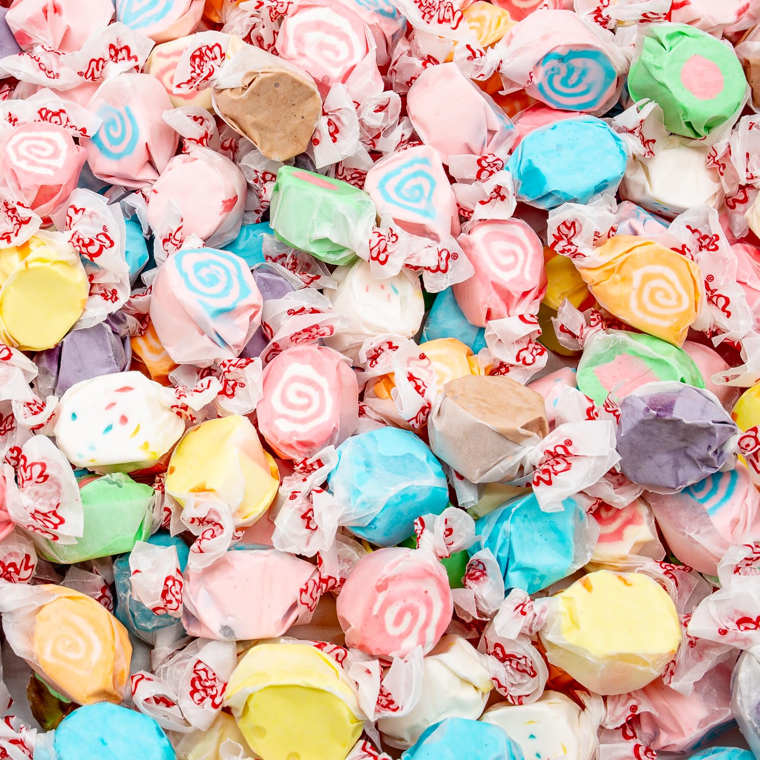 Salt Water Taffy 4 lb – Individually Wrapped, 12 Fun Flavors, Old Fashioned Bulk Candy, Gluten and Nut Free