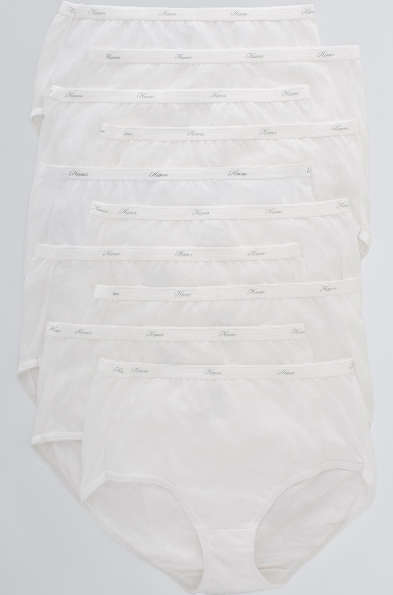 Hanes Women's Cotton Brief Panties (Pack of 10)