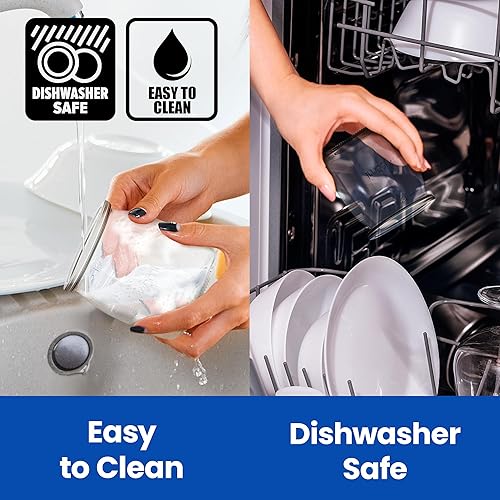 Miniatura 4 de Ultimate Tarros de yogur  Haz más delicioso yogurt! 8 tazas pequeñas de vidrio para yogur con tapas  100% libre de BPA, herméticos y aptos para