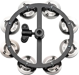 Meinl HTHH1BK Hihat Tambourine with Steel Jingles