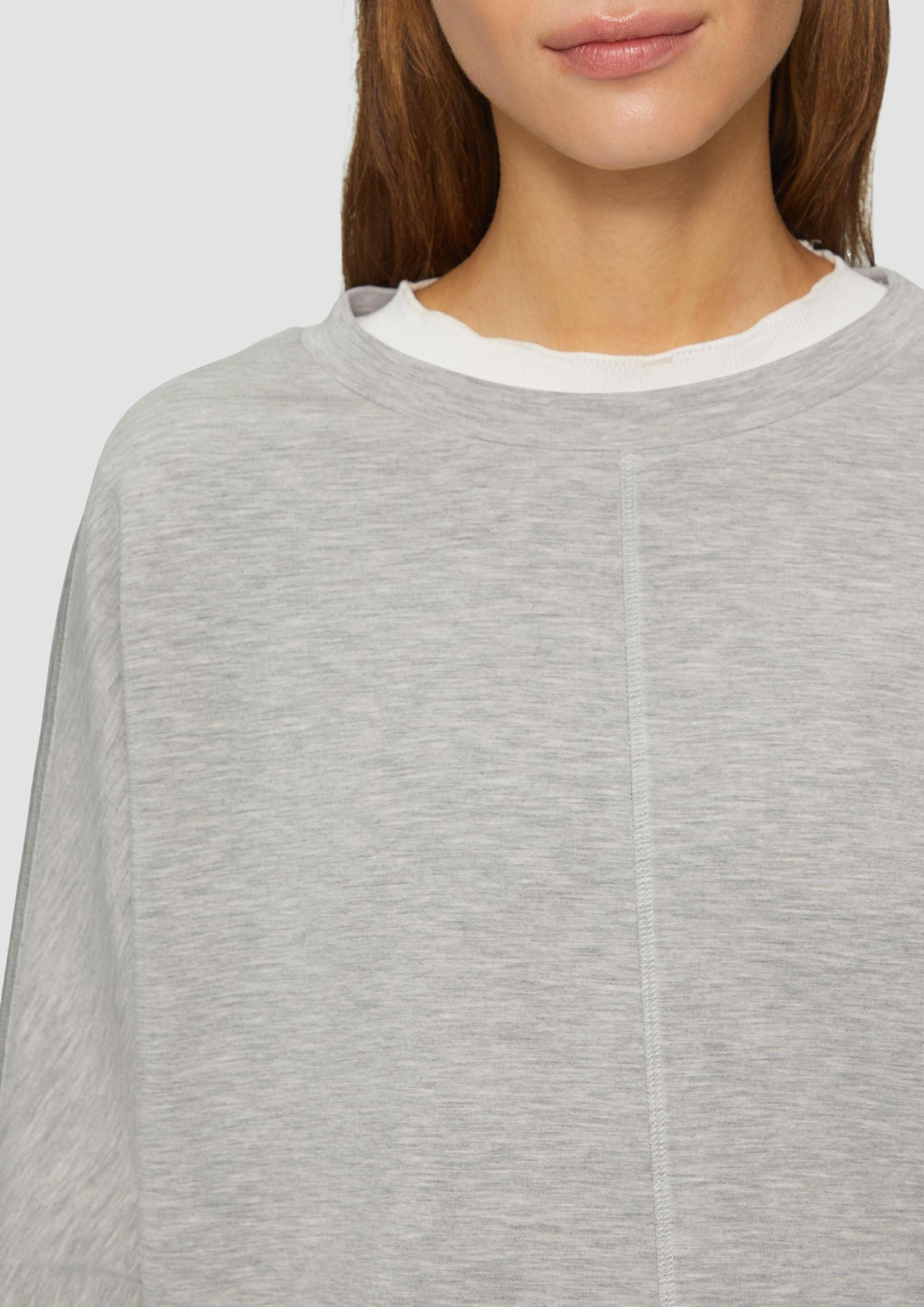 s.Oliver Sweatshirt aus Scuba mit Fledermausärmeln
