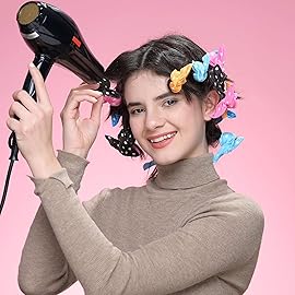 Aimin Hair Heatless Curlers, Soft Hair Curlers To Sleep In, Overnight Heatless Curls For Long Hair, No Heat Foam Curlers, Satin Sponge Rollers For Hair(20 pcs, dark colour) 
