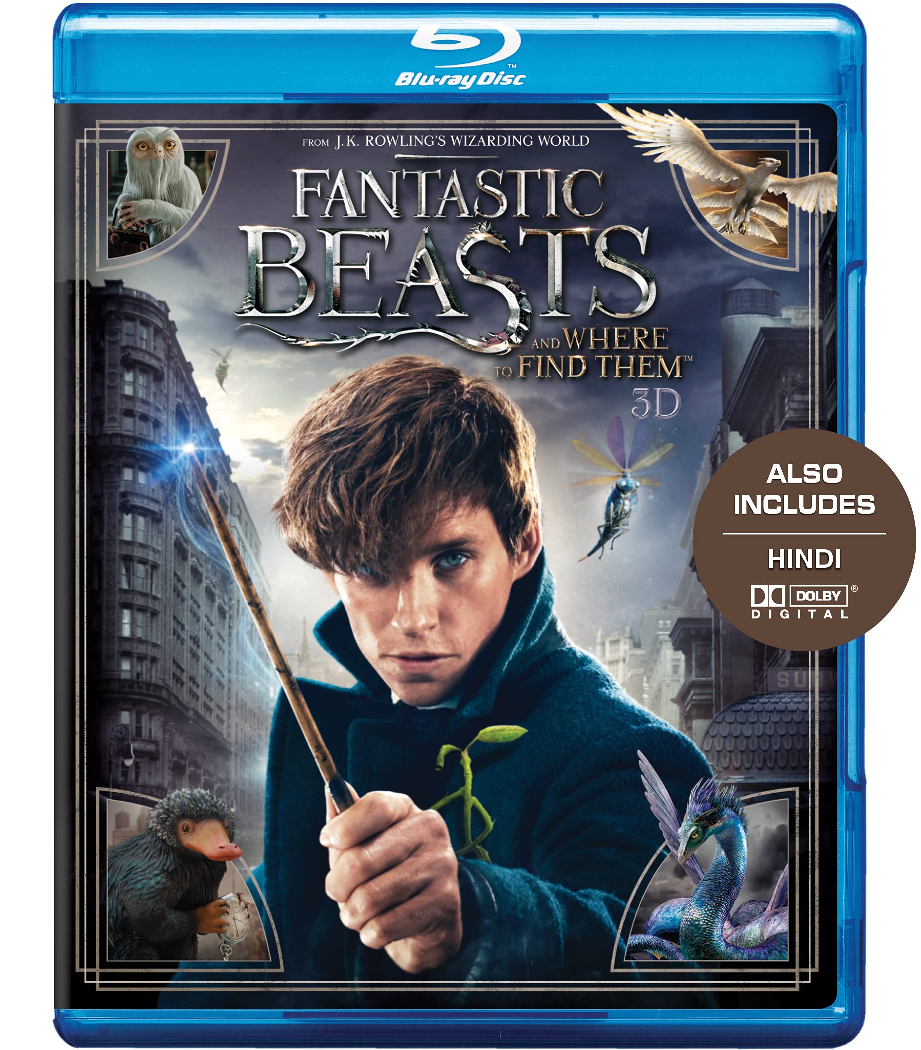 Fantastic Beasts and Where to Find Them (Blu-ray 3D) (1-Disc) - Also incl. Hindi in DD 5.1