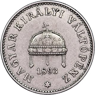 1892-1914 20 Fillér Hungarian Coin. Minted Under King Francis Joseph I. Crown Of St. Stephen Motif. Monetized By The Hungary Government. Circulated Condition