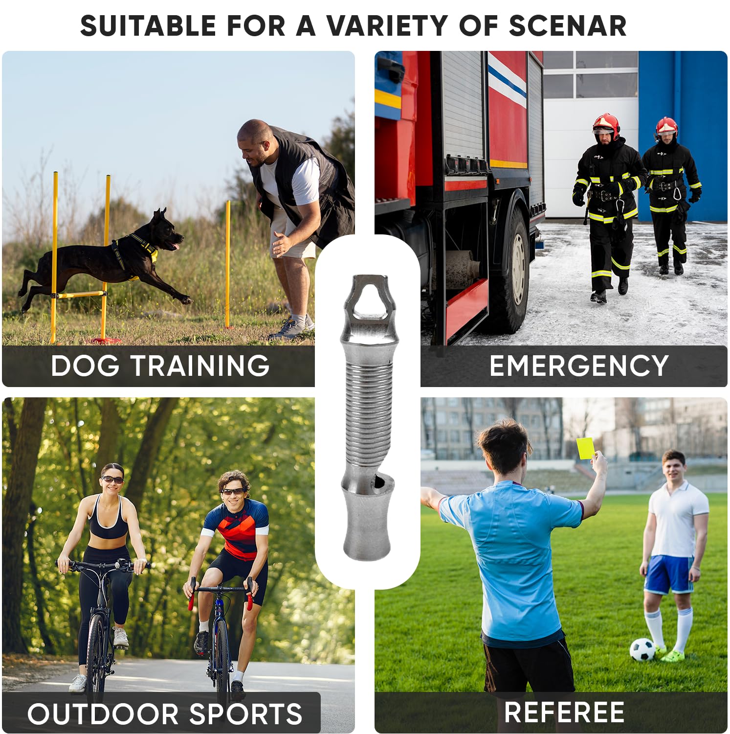 Titanium Emergency Whistle Cylinder Pendant Necklace for Men and Women – Compact, Lightweight, and Durable Emergency Whistle with High Decibel Output for Outdoor Adventures & Safety