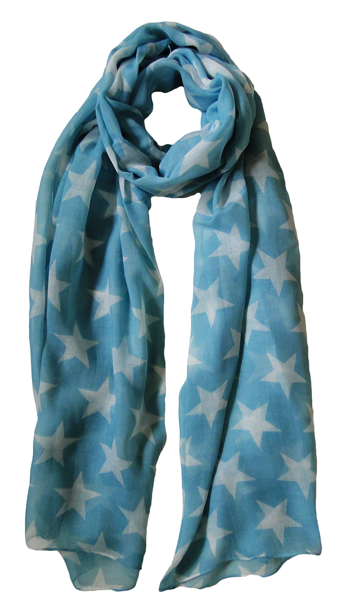 The Olive House Scarves Women's Blue Green Turquoise The Olive House® Star Scarf Turquoise Blue