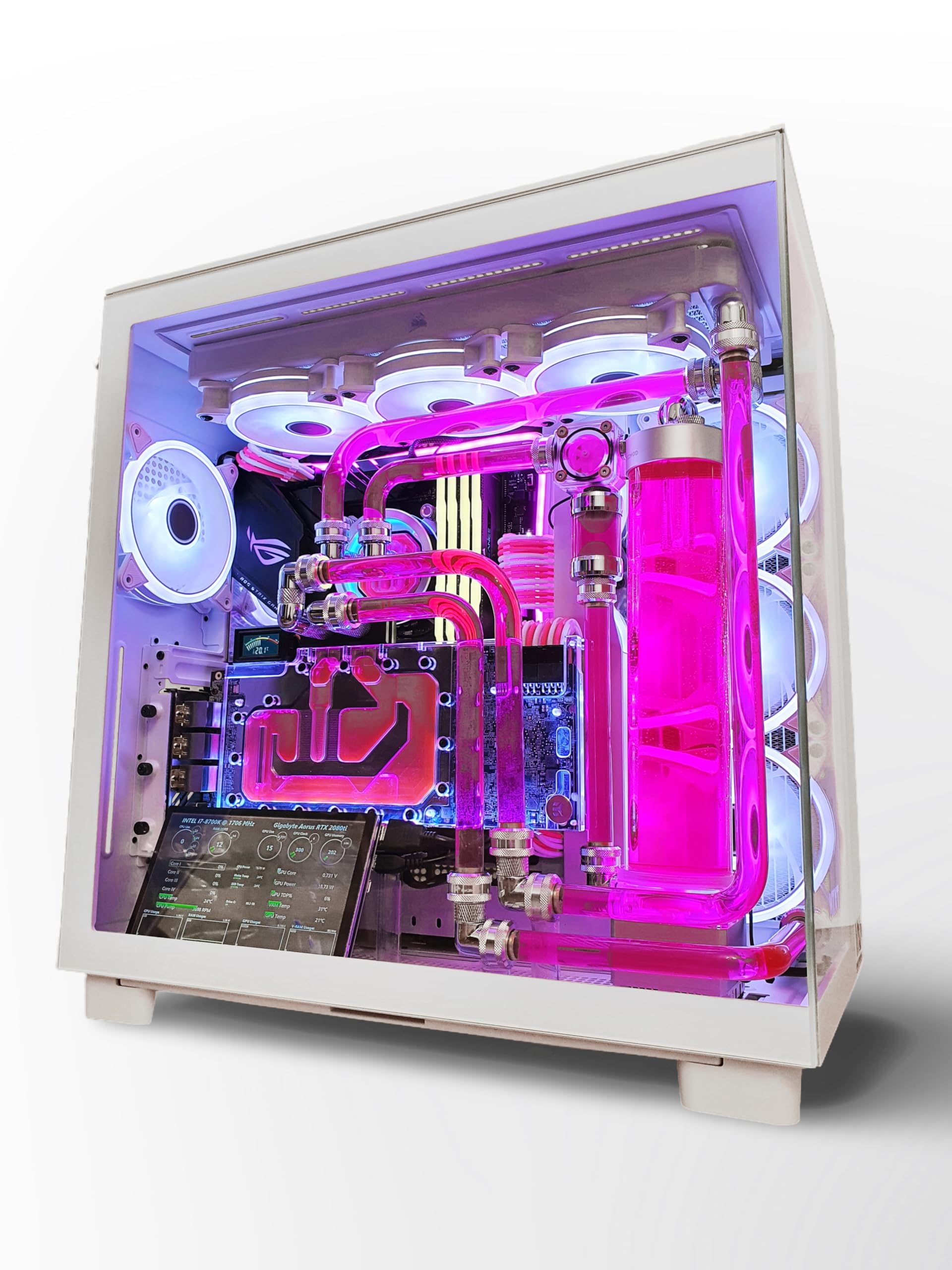 VIXIA High End Custom Watercooled Gaming PC - Intel Core i9 14900K - Gigabyte GeForce RTX 4090 - Corsair DDR5 64GB - Samsung 990 Pro PCIe4.0 NVME 2TB - Dual Cooling - VXD-80W 2