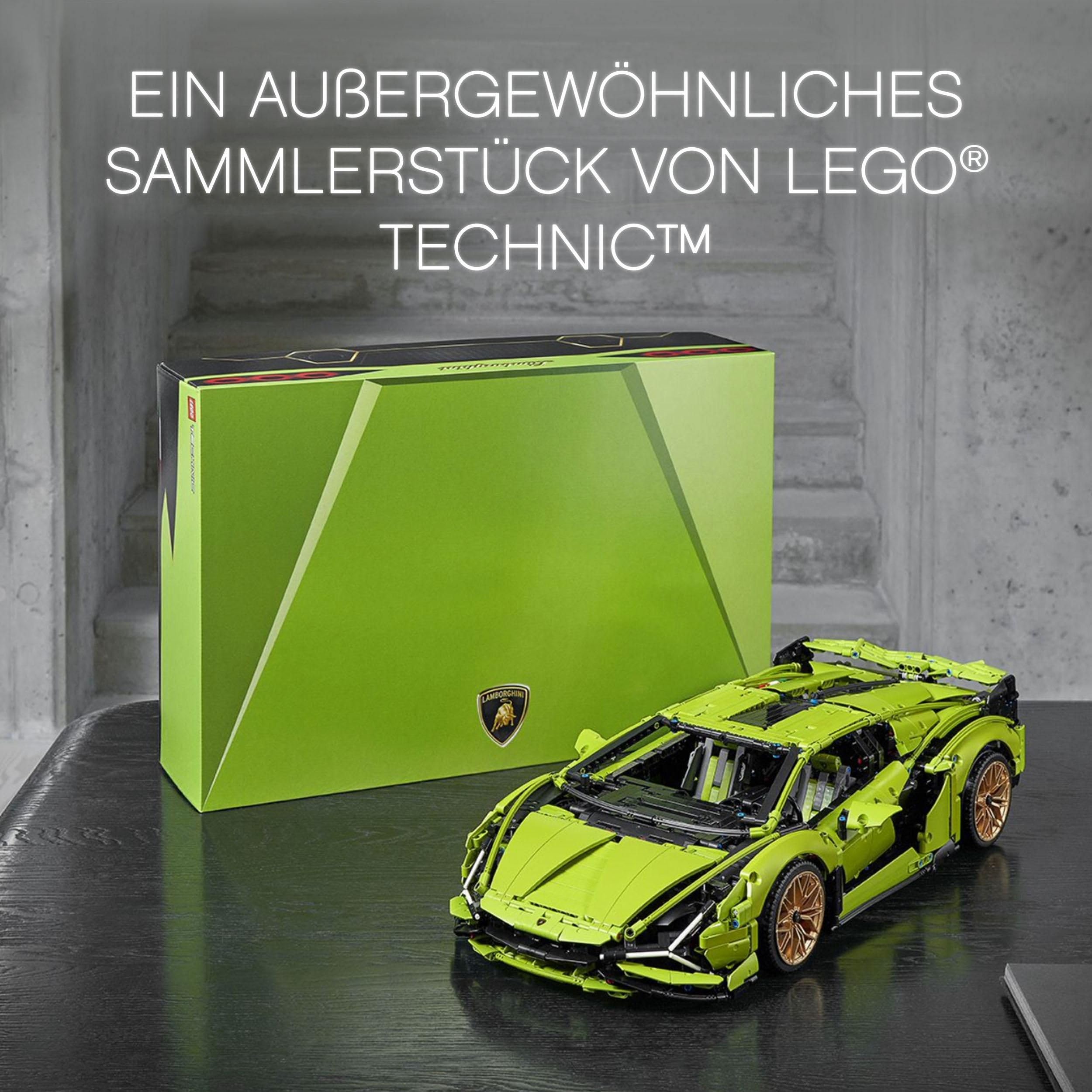 LEGO Technic Lamborghini Sián FKP 37 Rennauto, Modellbausatz für Erwachsene, Geschenkidee zum Geburtstag für Männer oder Frauen, Sammlerstück zum Austellen als Home- oder Büro-Deko, Modellauto 42115 | Geschenkidee zum Geburtstag, Sammlerstück zum Austelle