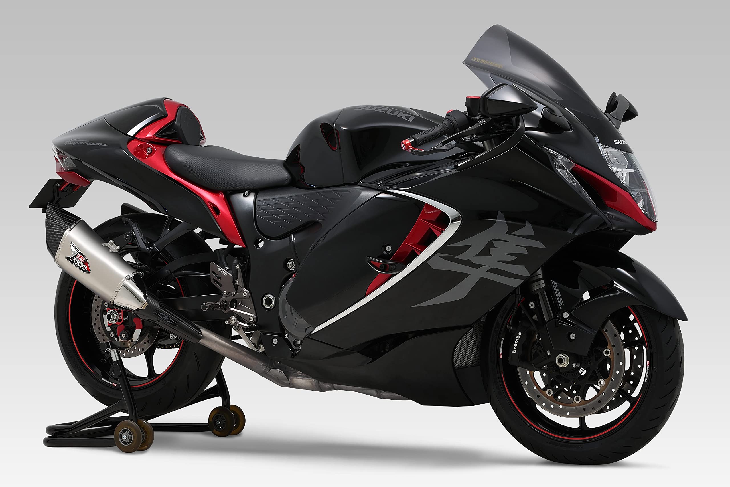 新型隼◯ヨシムラ◯スリップオンマフラー◯R-11Sq◯美品◯政府認証◯ハヤブサ 機械曲 R-11Sq R チタンサイクロン 2本出し 政府認証 | ヨシムラ