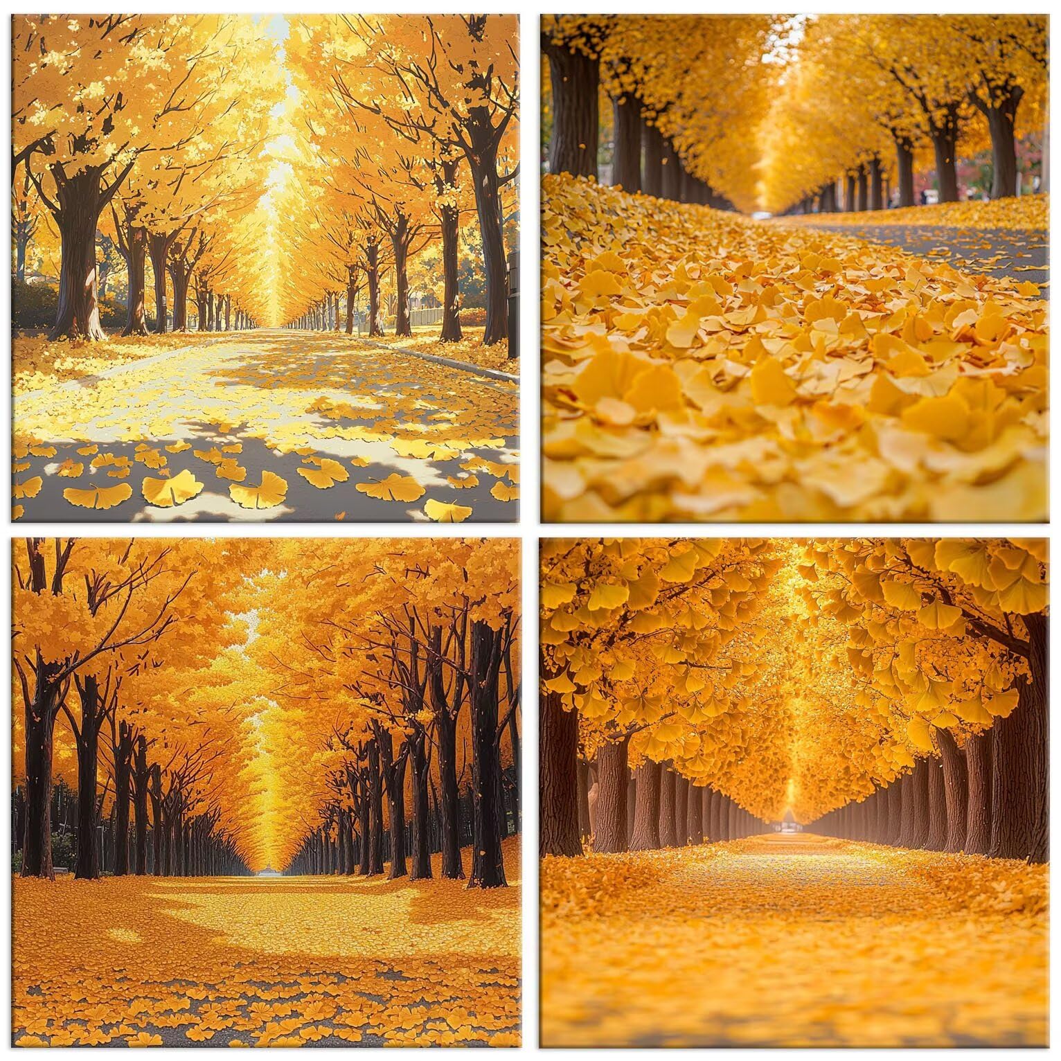 Diamond Painting Kit Ginkgo biloba, Pintar Diamantes Kit 60x60cm f-907