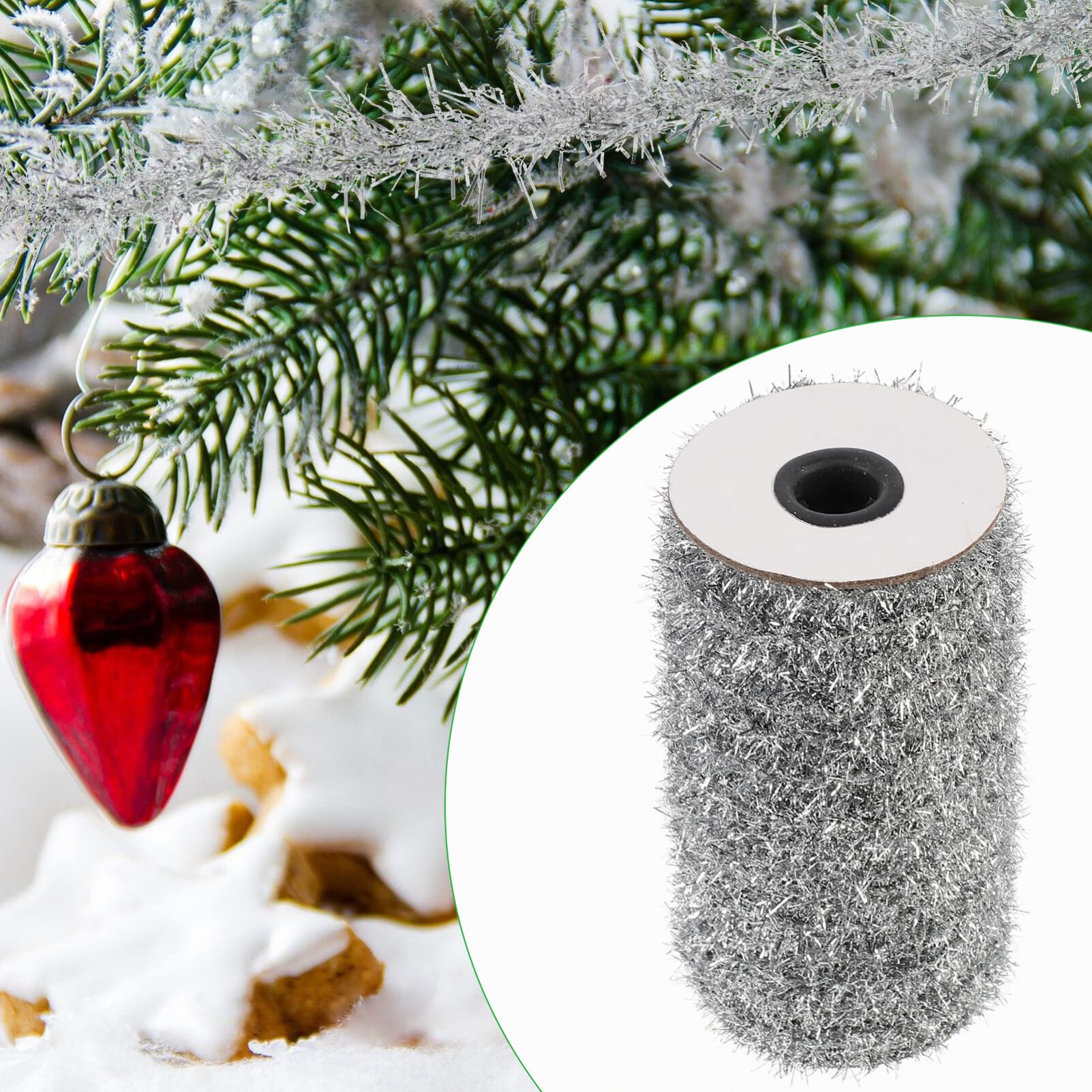 jojofuny Ghirlanda Lamé Glitterato per Decorazione per Albero di Natale Articoli per Feste Ghirlanda di Lamé per Interni ed Esterni