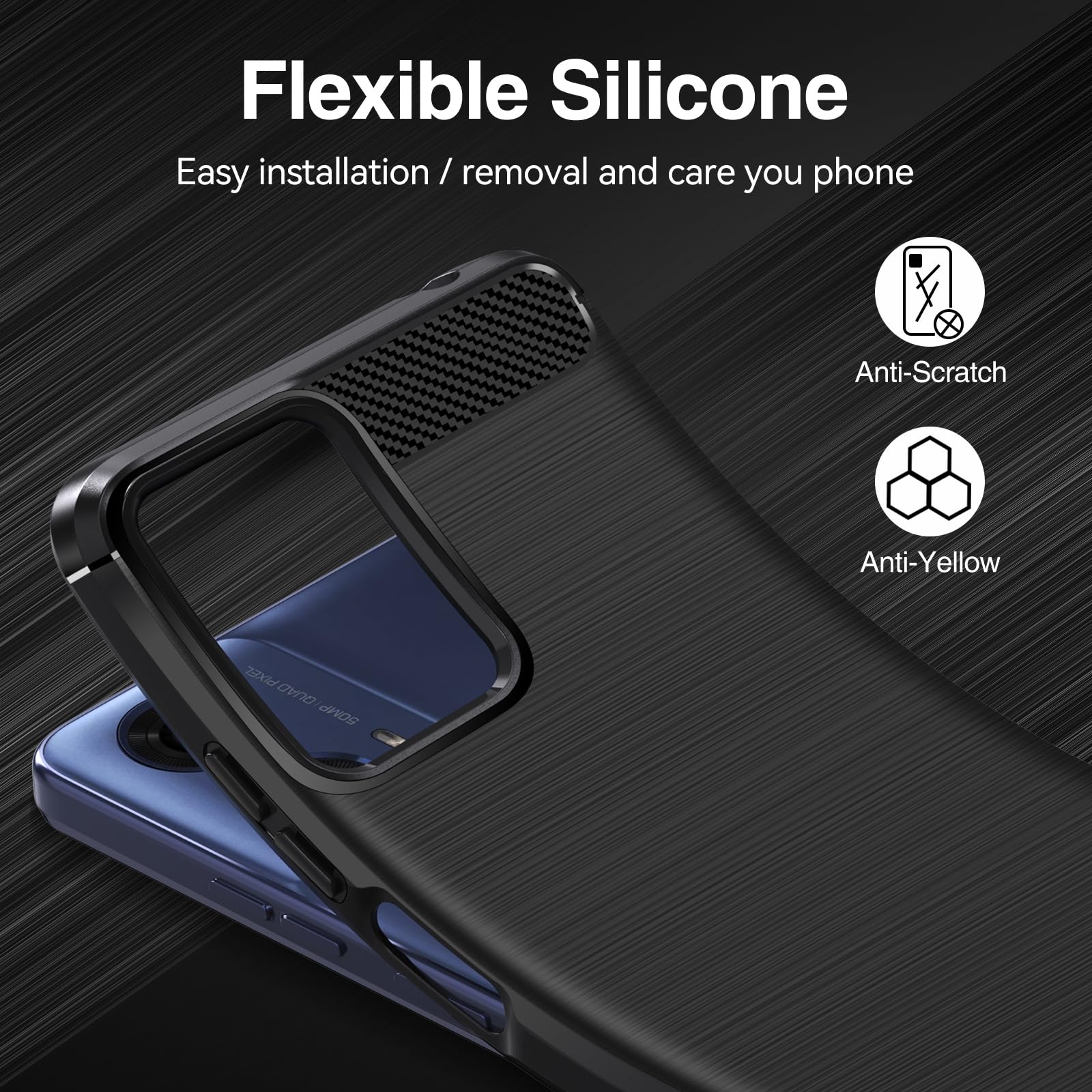 Cover Per Motorola Moto G04 / G24 + X2 Vetrini Temperati