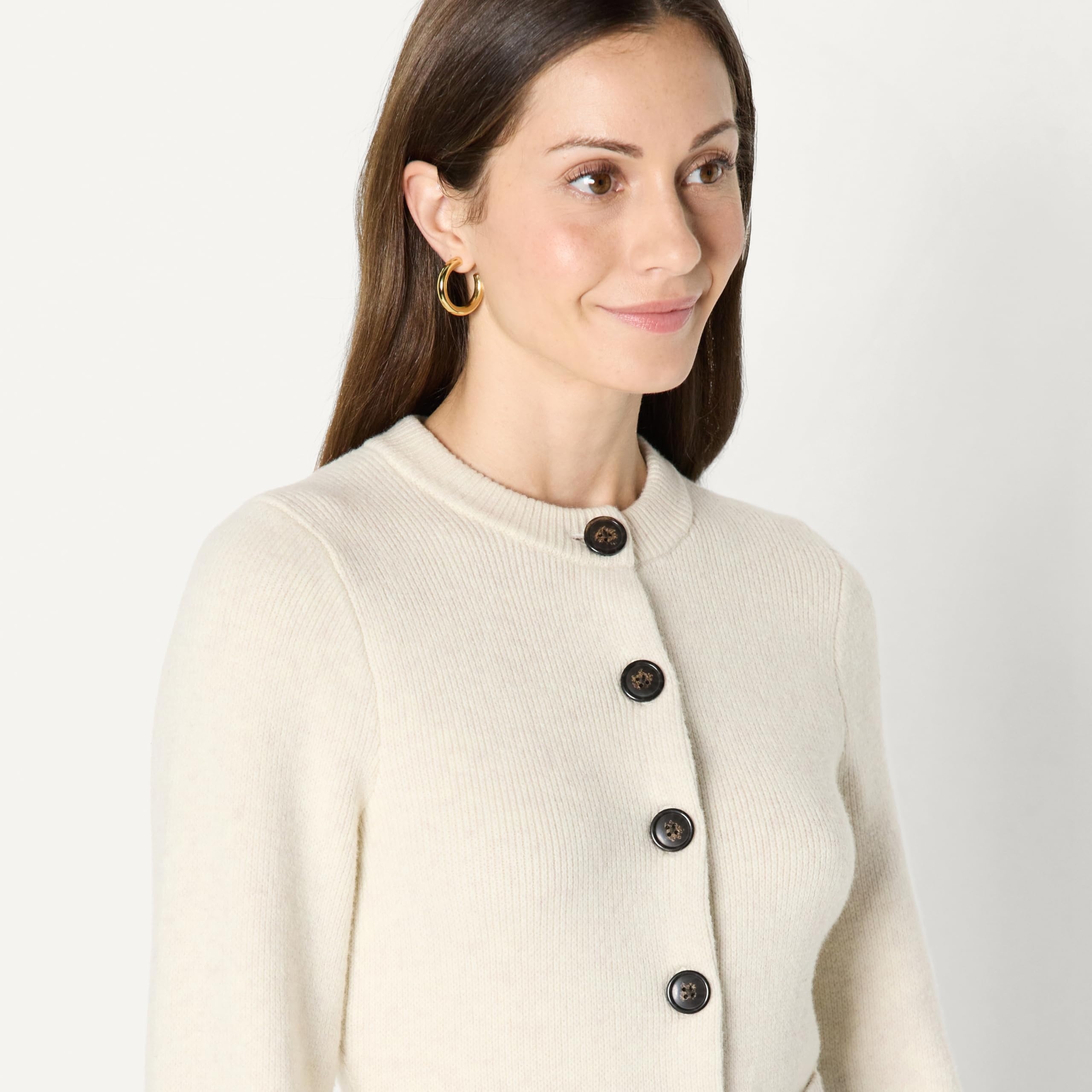 Amazon Essentials (Demi's Pick) Women's Regular-Fit Long-Sleeve Cardigan with Bell Sleeves and Shaped Waist