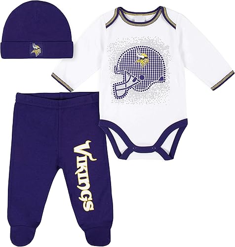 Miniatura 59 de Gerber Conjunto de regalo unisex de pantalón y body con pies de equipo de la NFL para bebé, Raiders
