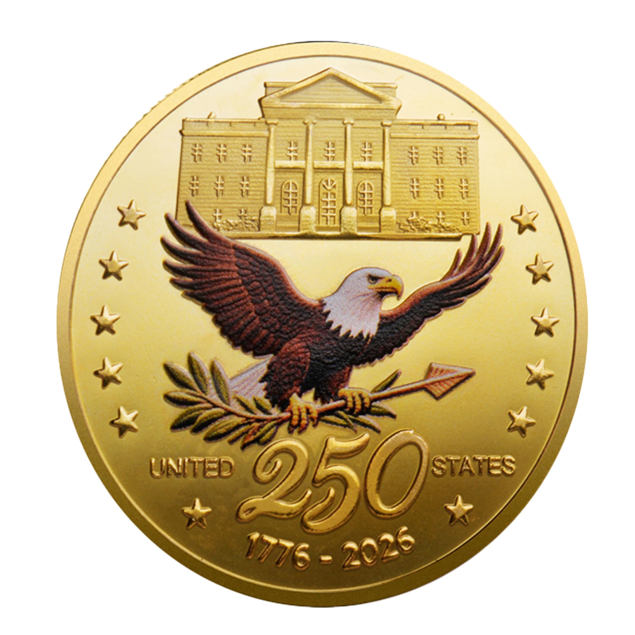 ケンタッキー州　200周年記念　金メッキ銀メダル　slv999　純銀　アメリカ Amazon.co.jp: 独立版 アメリカ合衆国250周年記念 金メッキ コイン