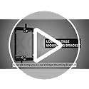 Low Voltage Mounting Bracket 1 Gang, Cable Pass Through for Low Voltage Wires,Flush Cord Hider for Wall Mount TV,Speaker,Internet Wires,12 Packs,Black