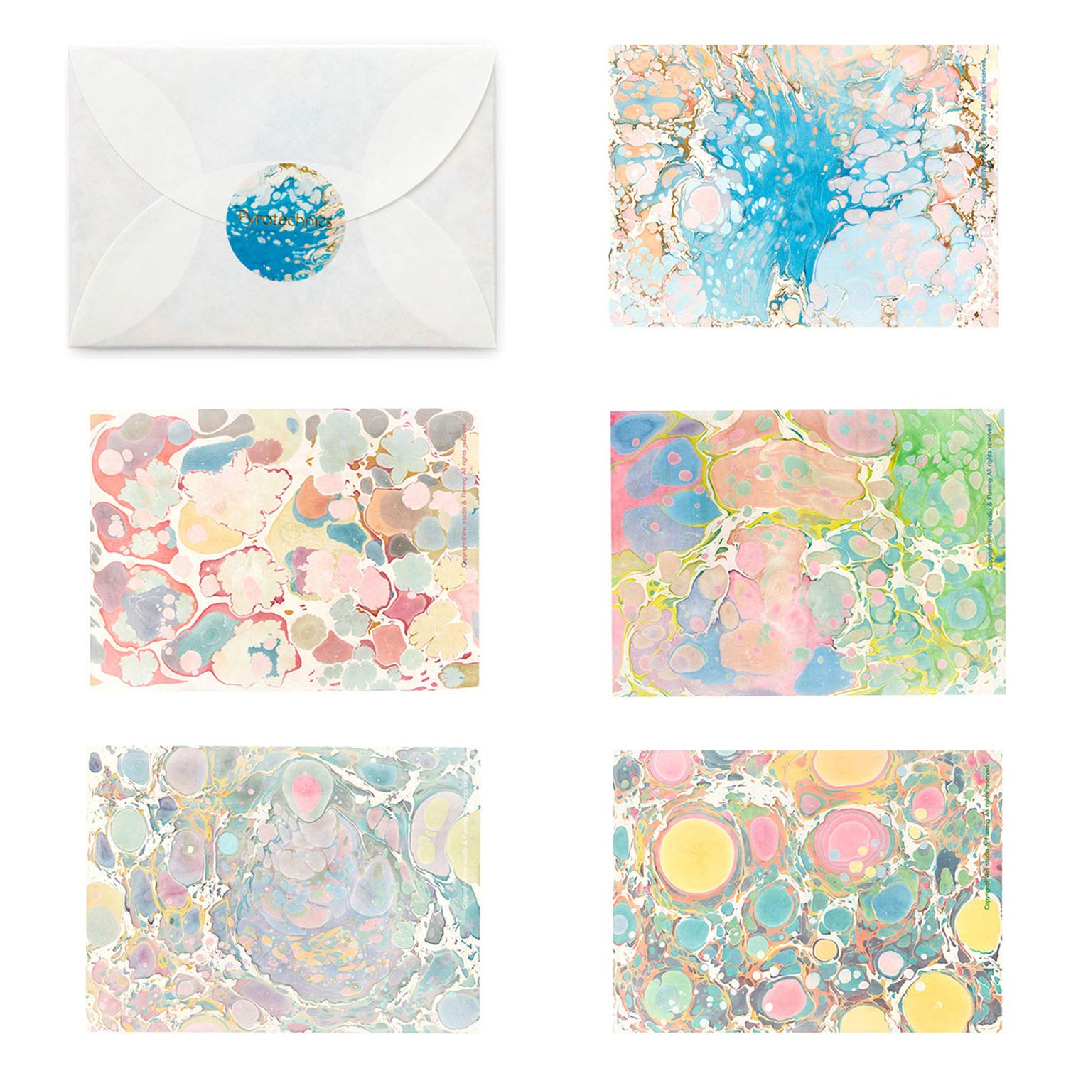 Lesezeichen, Guanyumeixin halbtransparentes poetisches Lesezeichen-Set, "Sea of Fireworks" künstlerisches Lesezeichen-Set, Weihnachtsgeschenke & Sammlung für Männer und Frauen – 5 Stück