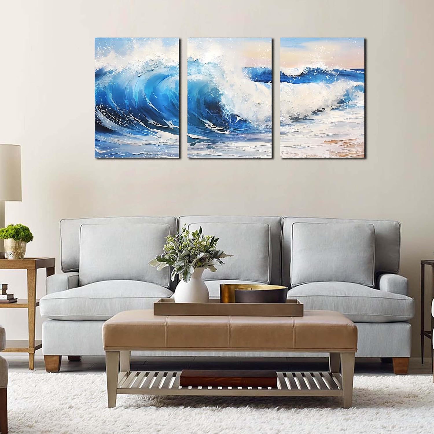 Flower Wall Art for Living Room, Pink Floral Wall-Decor for Bedroom, Modern Canvas Print, Size 12x16 Inches 3-Piece Flower Wall Art for Living Room, Pink Floral Wall-Decor for Bedroom, Modern Canvas Print, Size 12x16 Inches 3-Piece