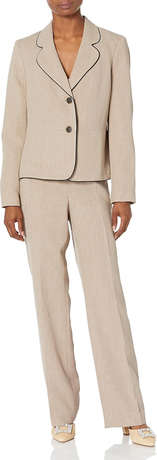 Women's 2 Button Framed Jacket/Pant Suit