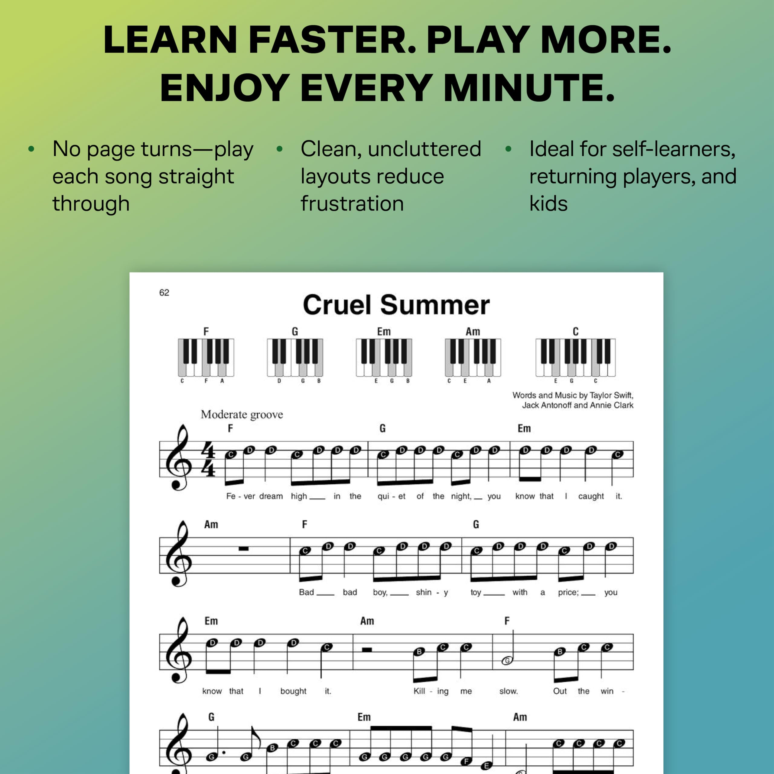 Super Easy Fake Book. Melodie, Text, Akkorde.: 154 Must-Know Songs from Pop Hits to Classical Favorites and Everything in Between