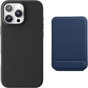 MOFT Phone Tripod Wallet and Snap Case MOVASTM for iPhone 16 Pro Max,MagSafe Wallet Tripod Stand, NFC-Supported Phone Wallet, Pocket-Size Selfie Stick, MOVAS Vegan Leather & Adjustable Angle