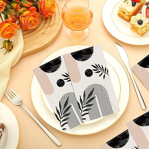 Miniatura 2 de Tinlade 100 toallas de mano desechables para baño, toallas de invitados, toallas de mano desechables para baño, toallas de invitados, servilletas de