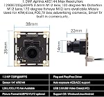 Global Shutter USB Camera Module,1MP 60FPS Monochrome USB Webcam Mini Camera Module,3838mm USB Cameras High Speed OTG UVC Linux USB2.0 720P Mini Camera,USB with Cameras for Windows/Android/Mac OS