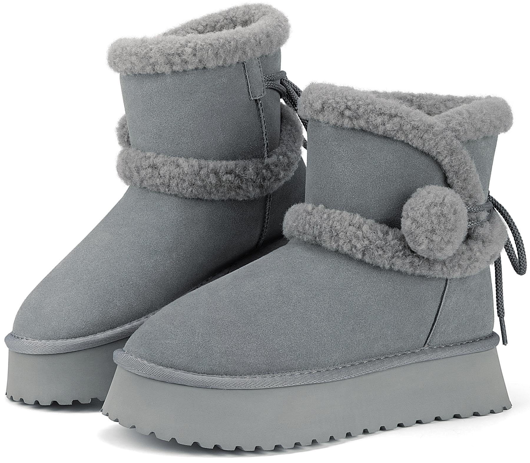 Mishansha Botines Mujer Invierno Botas Nieve Cálido Forradas 36-42 EU