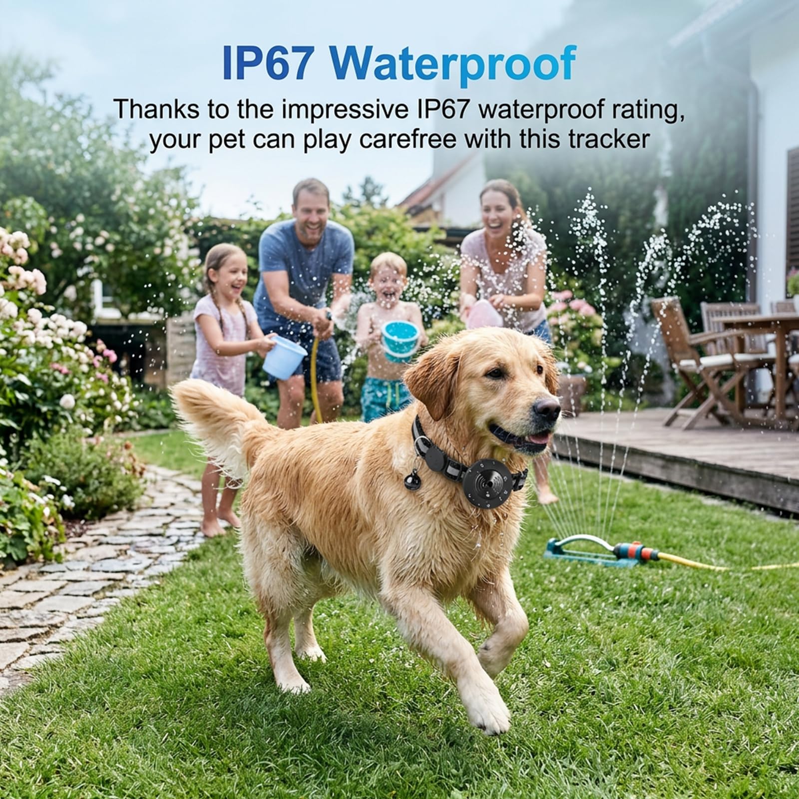 Qoosea Tracker für Katzen Hunde Kompatibel mit iOS ＆ Android Ohne ABO, Mini Haustier Tracker mit Halsband für Katze und Hund, Wasserdicht Trackers für Pet Schlüssel Koffer Rucksäcke