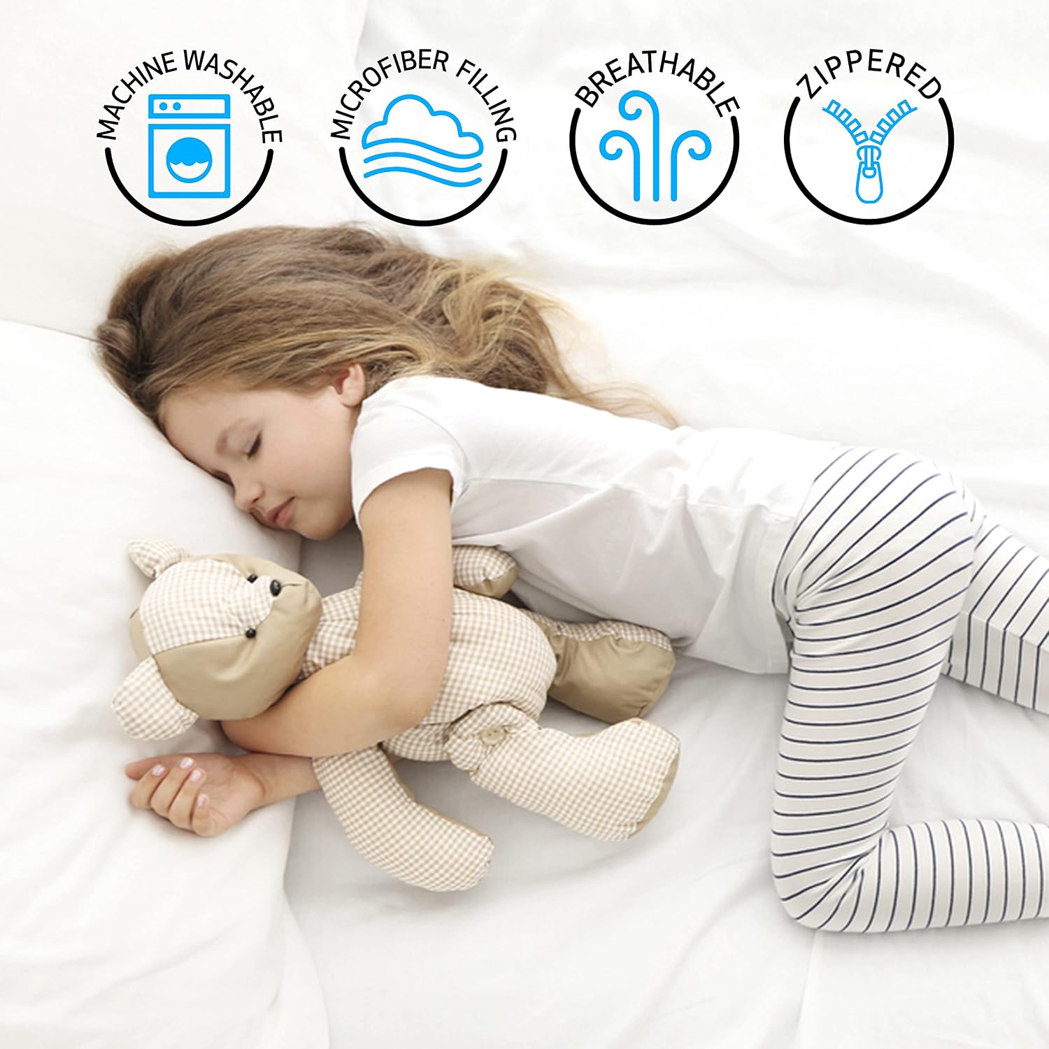 LB LAURA BENASSE LIVE THE DESIGN Elite Bed Pillows Queen Size Set of 4, Hotel Pillows for Sleeping 4 Pack, Down Alternative Microfiber Soft Plush Washable Pillow Inserts