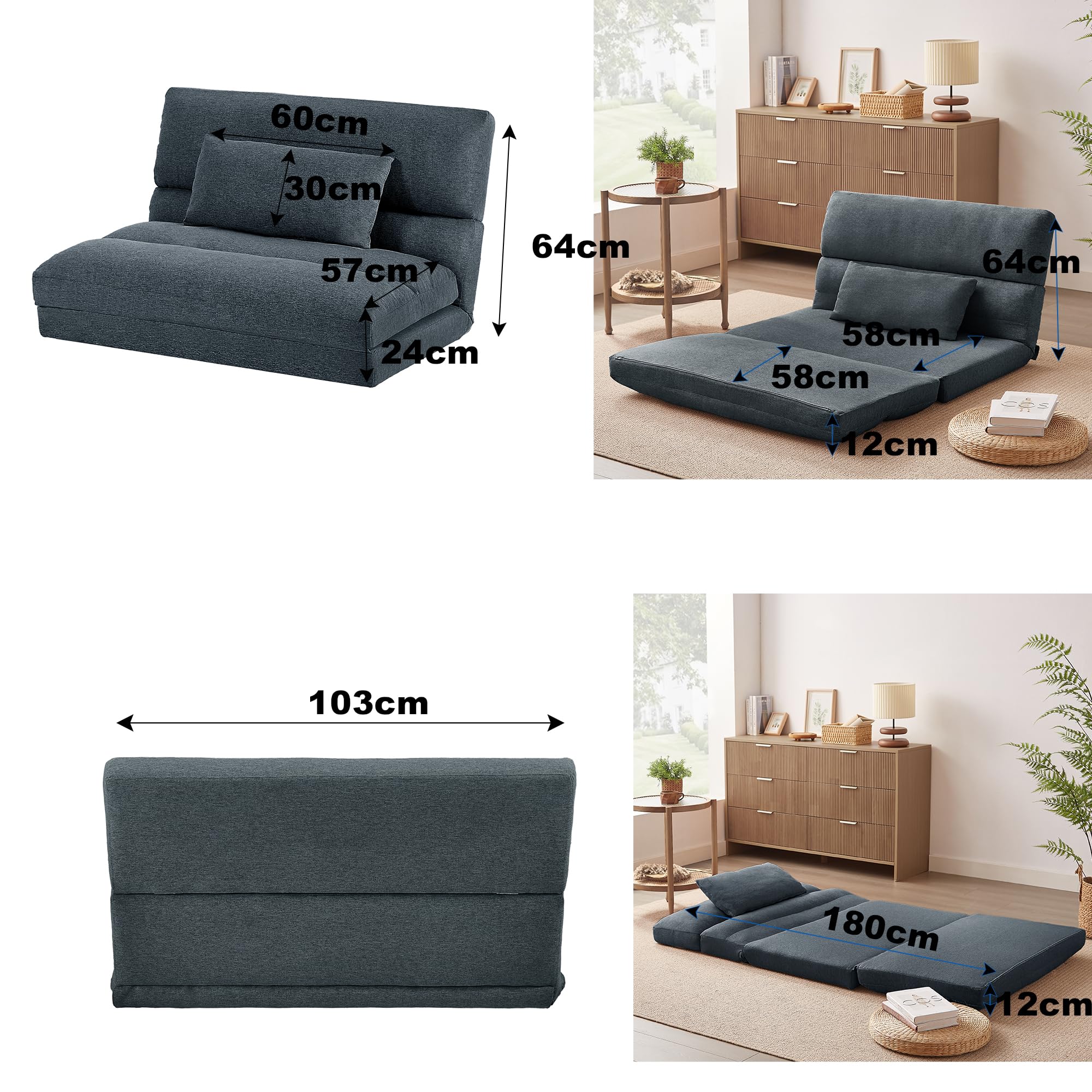 Amazon|折りたたみ ソファベッド 座椅子 幅103cm 2人掛け ソファ Amazon|折りたたみ ソファベッド 座椅子 幅103cm 2人掛け ソファ