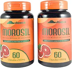 Kit 2 Morosil + Cactinea + Casca de Laranja 60 Caps Cada Suplemento Natural VitaGenus