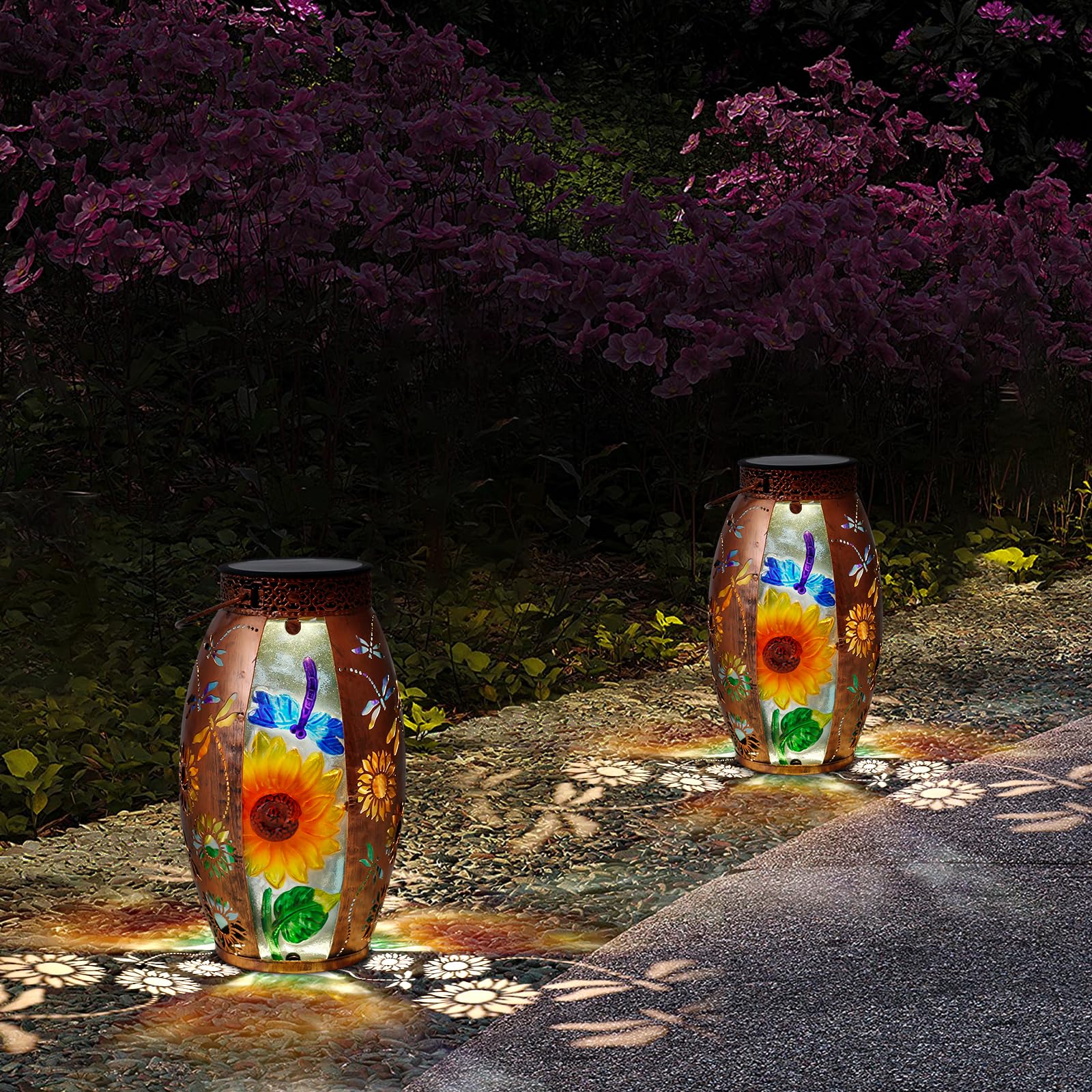 Lanternes Solaires D'Extérieur Görvitor Métal Ip44 Étanche Lanterne