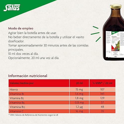 Miniatura 6 de Floradix hierro + hierbas extracto líquido fórmula 17 onzas
