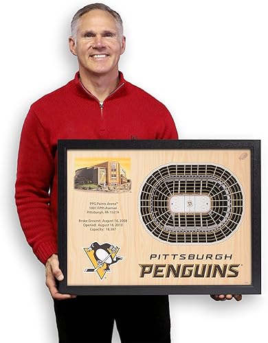 Miniatura 10 de YouTheFan Arte de pared NHL de 25 capas con vistas al estadio