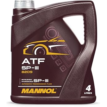 Mannol 8209 ATF SP-III Automatic Transmission Oil for Hyundai Kia Mitsubishi 4L | Synthetic with high viscosity index, protec