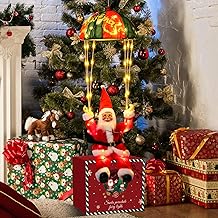 Santa Parachute Fairy Lights, Christmas Decorations
